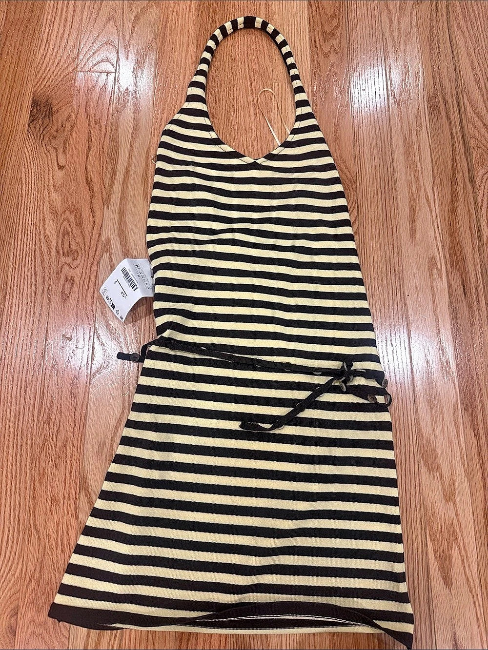Zara Striped Halter nec Dress